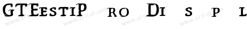 GTEestiP ro Di s p l字体转换